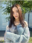 パツっとストレートロング