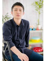 ミック ヘアアンドメイク アップ 駒込店(miq Hair&Make up)&nbsp;ツーブロックで決める！ダークアッシュ束感ショートc1