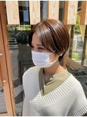ハンサムショートxオリーブベージュ