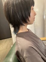 ライズ バイ レボ(RISE by REVO)&nbsp;ペールベージュセクションカラーグラデーションカラー外ハネボブ