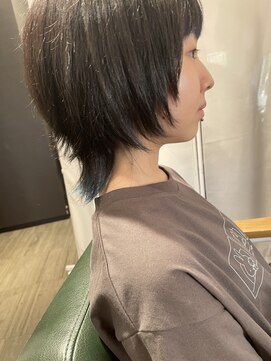 ライズ バイ レボ(RISE by REVO) ペールベージュセクションカラーグラデーションカラー外ハネボブ