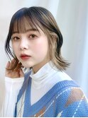 【修】20代30代40代◎透明感カラー×韓国切りぱなしボブ