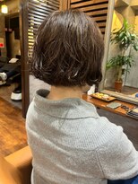 ロダット 横浜(LODAT by little) 伸ばしかけミニボブショート春パーマ【LODAT横浜】