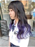 【minim×日比】グラデーションカラー　ブルーラベンダー