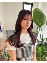 クペウ(cope'u)&nbsp;ロングレイヤー￥インナーワインレッド