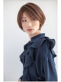 ナチュラルレイヤーショートボブ