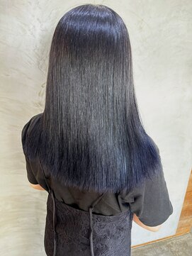 オー(OOO) ダークグレージュ×ネイビーブルー◯