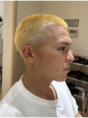 【スキンフェード×金髪/30代40代50代60代】
