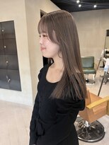 ヘアー アイス ルーチェ(HAIR ICI LUCE) ミルクティーベージュグレージュカラーハイトーンカラー/中西