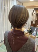 大人可愛い小顔マッシュショート/ベージュカラー/吉祥寺