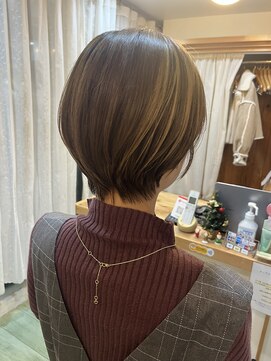 キートスバイガーランド (Kiitos by Garland) 大人可愛い小顔マッシュショート/ベージュカラー/吉祥寺