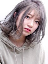 カルラ(Karra)&nbsp;≪karra蒲田≫Wカラーで作る♪プラチナラベンダーふわミディ