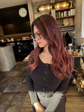 ハク(haku) バレイヤージュ/こなれロング/イメチェン/レイヤーカット/宇都宮