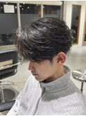 ニュアンスパーマ/曲がる縮毛矯正/メンズサロン/メンズ/眉毛