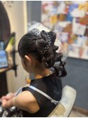キッズ　ヘアセット