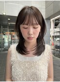 ナチュラルレイヤー×透明感カラー