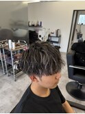 ホワイトメッシュ[木更津/ブリーチ/ダブルカラー/カラーメンズ
