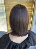 30代40代◎秋の暗めカラーブラウンで大人上品ボブ