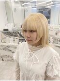 ハイトーンベージュで外国人風カラー☆札幌大通/ダブルカラー