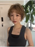 ヘアアレンジ　マッシュショート　パーマ　ショートボブ