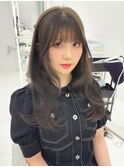 韓国風レイヤーカット髪質改善ダブルカラーハッシュカット