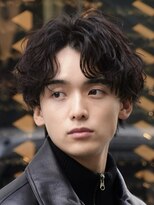 フィフス 原宿(fifth) 原宿フェザーパーマシャドウパーマメンズカットオールバック30代