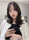 ☆外ハネミディアムヘア シースルーバング☆