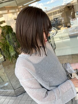 ヴィーヴォ 深江橋店(VIVO) 【VIVO】切りっぱなしボブ タッセルボブ オリーブグレージュ