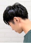 宇都宮メンズカットツーブロックスパイキーショートフェード