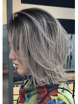 サロウィン 下北沢(SALOWIN)&nbsp;グレージュ系バレイヤージュ