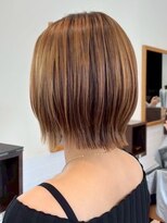 クラップス 横須賀中央店(CLAPS)&nbsp;横須賀中央ハンサムショートボブ白髪ぼかしハイライト白髪染め