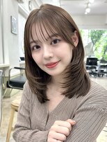ポーチバイハニー オモテサンドウ(PORCH by HONEY omotesando)&nbsp;ミディアムハッシュレイヤーミルクグレージュ1