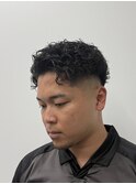海外風カーリーパーマ/カーリーパーマ/オールバックパーマ