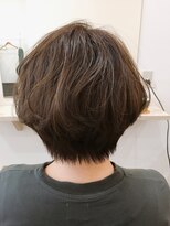 カキーン(cakeen)&nbsp;首元スッキリ小顔美人のナチュラルボブパーマ☆ダークグレージュ