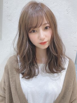 ロンドプランタン 恵比寿(Lond Printemps) 大人可愛いセミロング!フォギーベージュで柔らかく♪