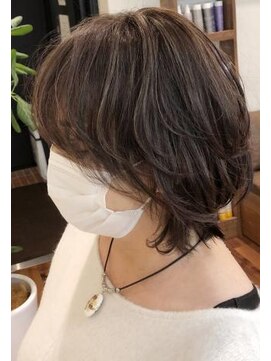 ネックス 表参道本店(nex) nex表参道 ハイライトカラー 大人 白髪 ベージュ