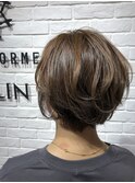 フォギーベージュ×エアリーショートstyle
