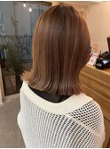 ぱらぱら外ハネミディアム/ミルクチョコレート@30代40代