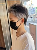 MEN'S HAIR インナーカラー×ホワイトアッシュ