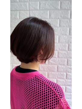 ヒップスデコ(Hip's deco) 「秋冬カラーにオススメ」☆ピンクブラウンショートボブhi