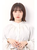 ☆lien.自由が丘大橋☆アッシュブラウン/切りっぱなしボブ