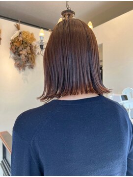 ローレン(LOREM) ぷつっとボブ/切りっぱなしボブ/外ハネボブ/大人可愛い/髪質改善