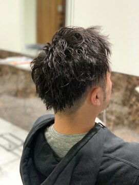 ビジョルノ つくばみどりの店(Begiorno) スパイラルパーマツイストパーマアップバング短髪メッシュ