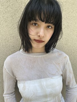 ソルトウォーター(SALT WATER) ミディアムレイヤー　ウルフボブ