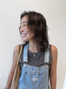 スタイル 茅ケ崎(STYLE) 【ハクラ】スパイラルパーマ 顔まわりカット レイヤー おくれ毛