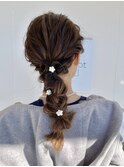 編み下ろし◯お呼ばれヘアアレンジ