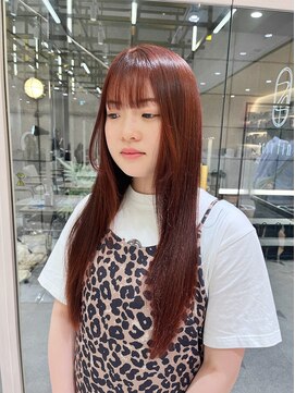 ゼスト フィーノ(ZEST fino) 【Sanae.】夏のオレンジカラー×酸性ストレート