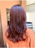 カシスカラー/暖色/艶感/レイヤー/髪質改善/トリートメント