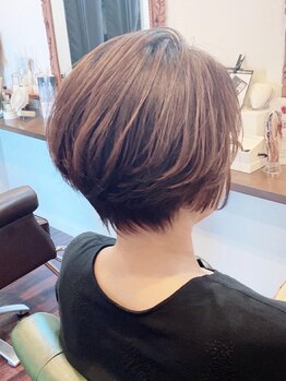 サクラ(SAKURA)の写真/【岐阜/北鶉】リピート率の高さの秘密は、高い再現性ともちの良さ◎ショートスタイルならSAKURAにお任せ♪