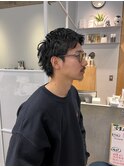骨格補正◎横顔が映えるスパイキーショートパーマ